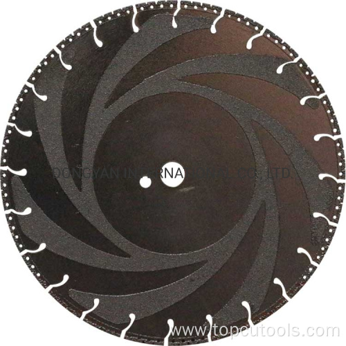 Vacuum Brazed Non Sparking Diamond Cutting Saw Blade